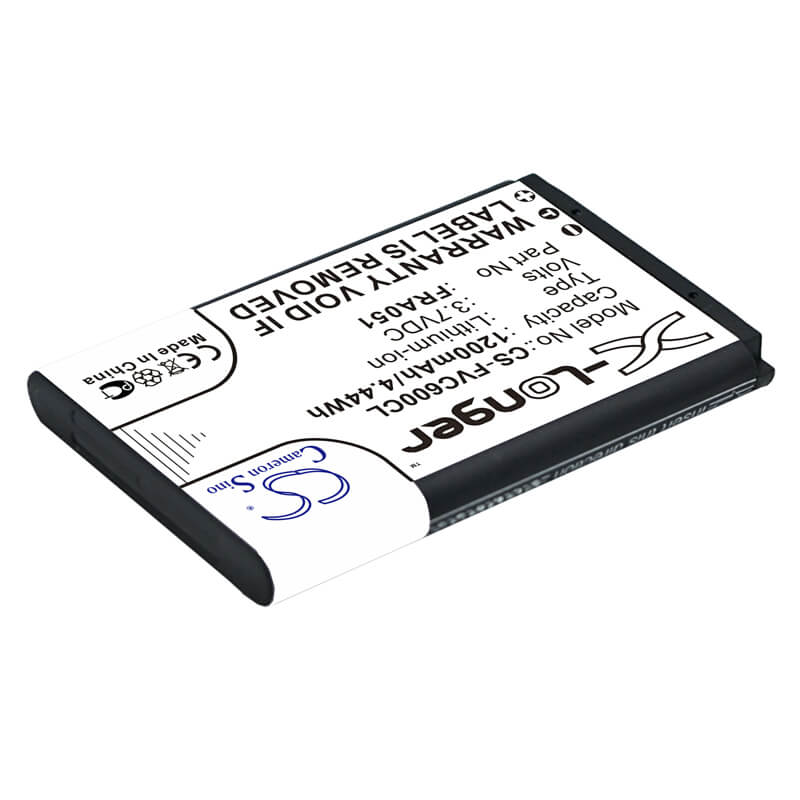 3.7V, 1200mAh, Li-ion Battery fits Fritz!fon, C6, C6 Dect, 4.44Wh