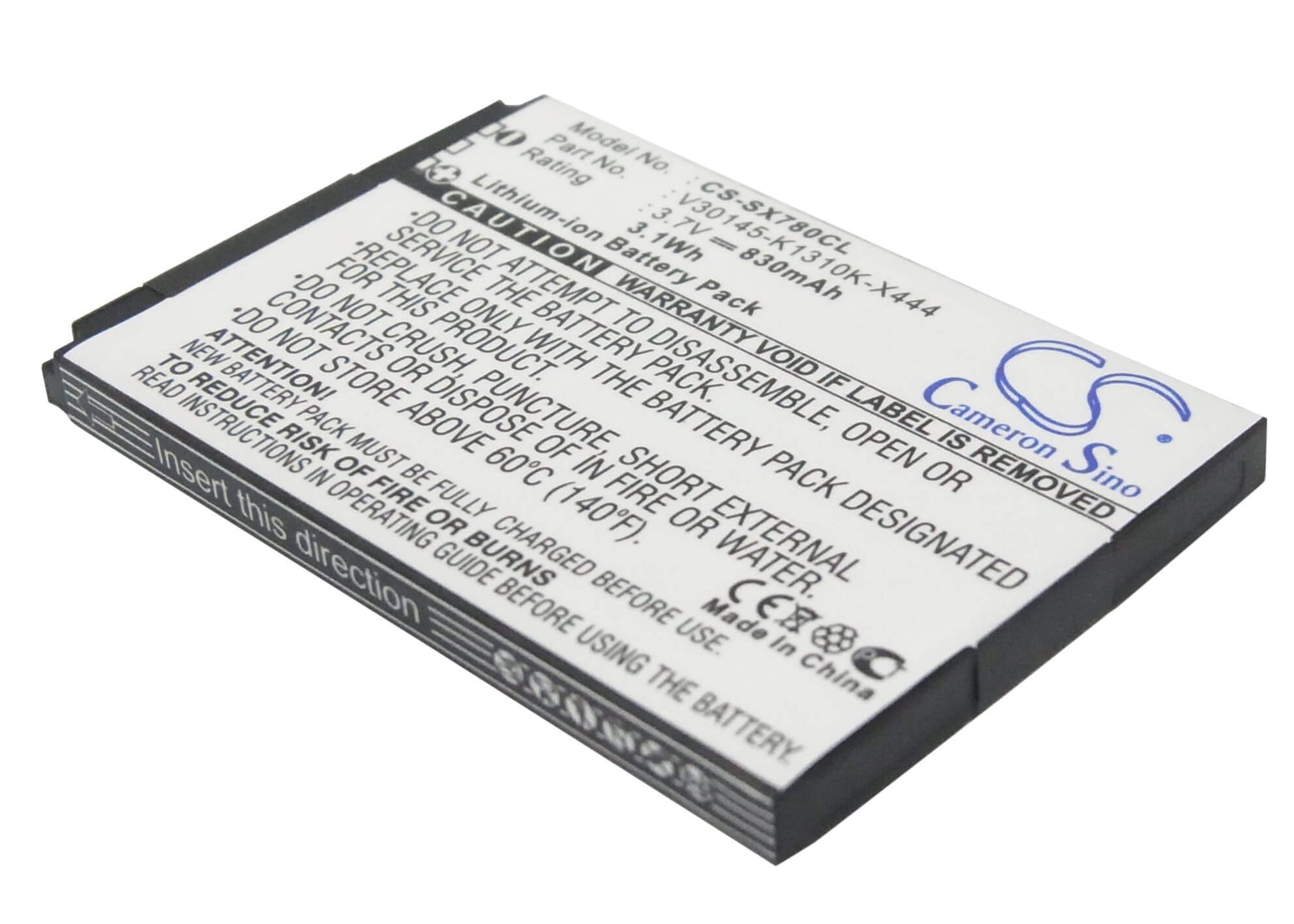 3.7V, 830mAh, Li-ion Battery fits Siemens, Gigaset Sl400, Gigaset Sl400a, 3.071Wh