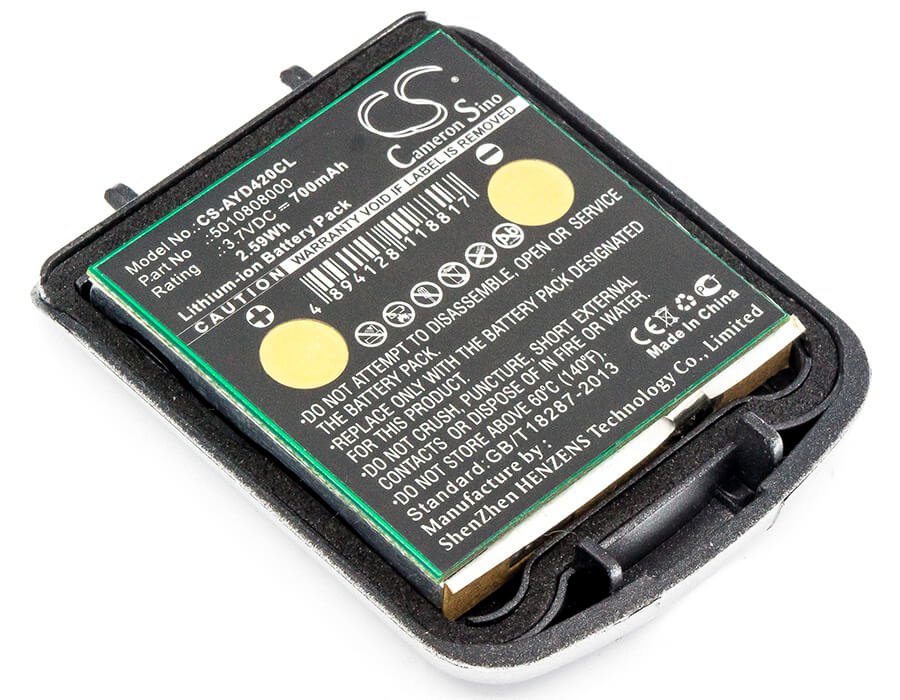 Silver, 3.7V, 700mAh, Li-ion Battery fits Mobilteil, Ip65, 2.59Wh