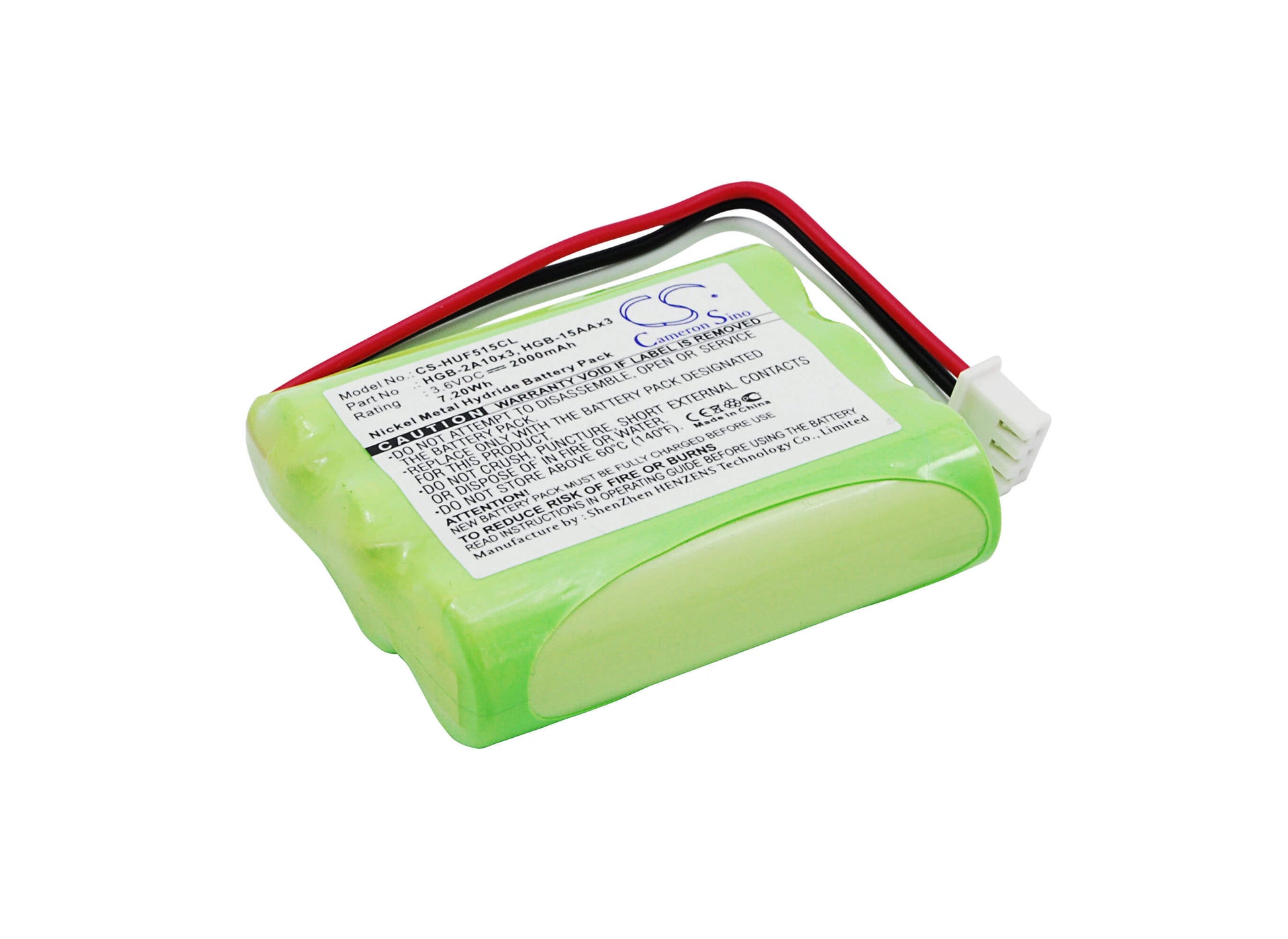 3.6V, 2000mAh, Ni-MH Battery fits Huawei, 515h, Ets2022, 7.2Wh