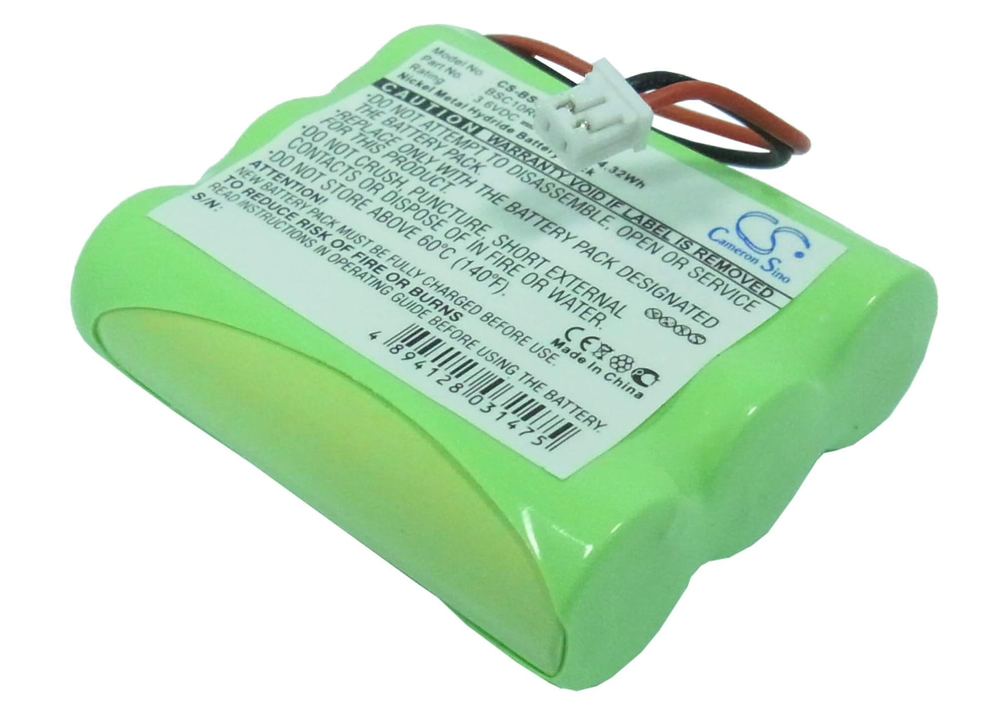 3.6V, 1200mAh, Ni-MH Battery fits Ascom, Linga, 4.32Wh