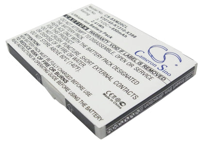 3.7V, 650mAh, Li-ion Battery fits Siemens, Gigaset M2, Gigaset M2 Plus, 2.405Wh