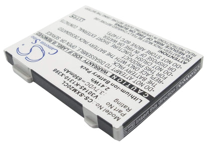 3.7V, 650mAh, Li-ion Battery fits Siemens, Gigaset M2, Gigaset M2 Plus, 2.405Wh