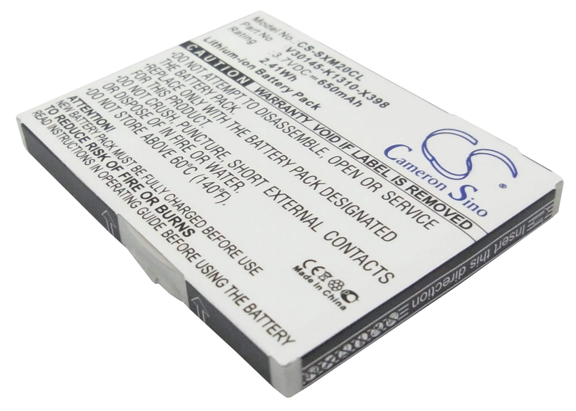 3.7V, 650mAh, Li-ion Battery fits Unify, Openstage M3, Openstage M3 Plus, 2.405Wh