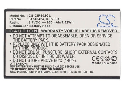 3.7V, 950mAh, Li-ion Battery fits Telrad, 3040, 3.515Wh