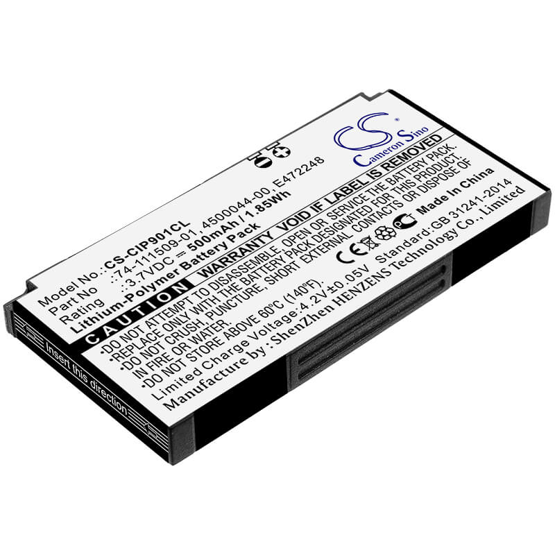 3.7V, 500mAh, Li-Polymer Battery fits Cisco, 8831 Daisy Chain Kit, 8831 Speaker Base, 1.85Wh