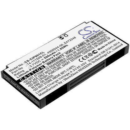 3.7V, 500mAh, Li-Polymer Battery fits Cisco, 8831 Daisy Chain Kit, 8831 Speaker Base, 1.85Wh