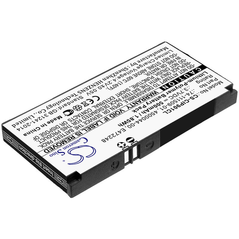 3.7V, 500mAh, Li-Polymer Battery fits Cisco, 8831 Daisy Chain Kit, 8831 Speaker Base, 1.85Wh