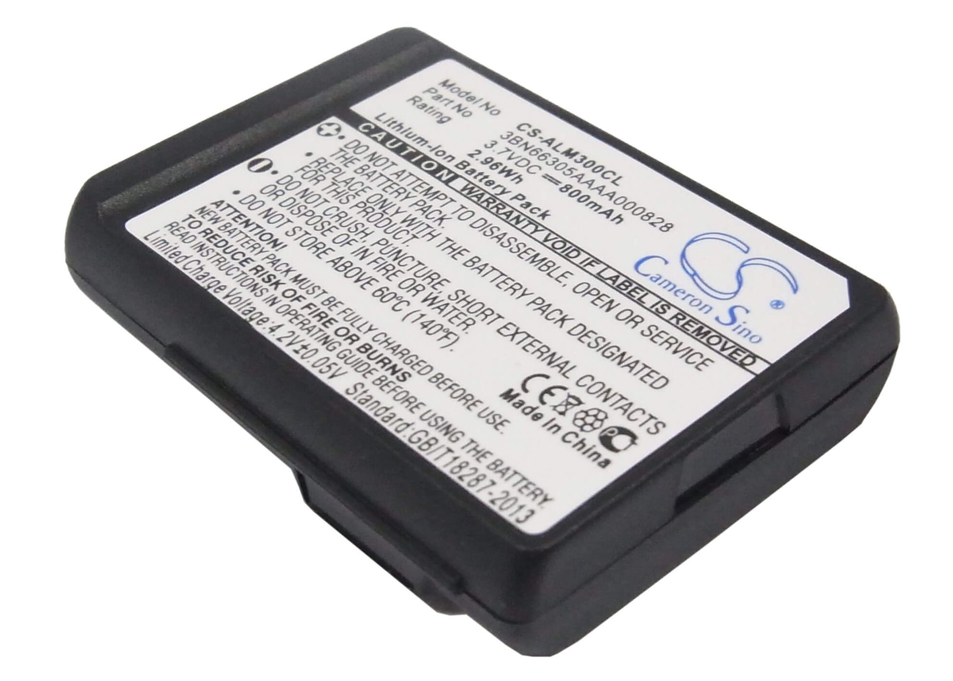 3.7V, 800mAh, Li-ion Battery fits Octophon, Open 300d, Open 400d, 2.96Wh