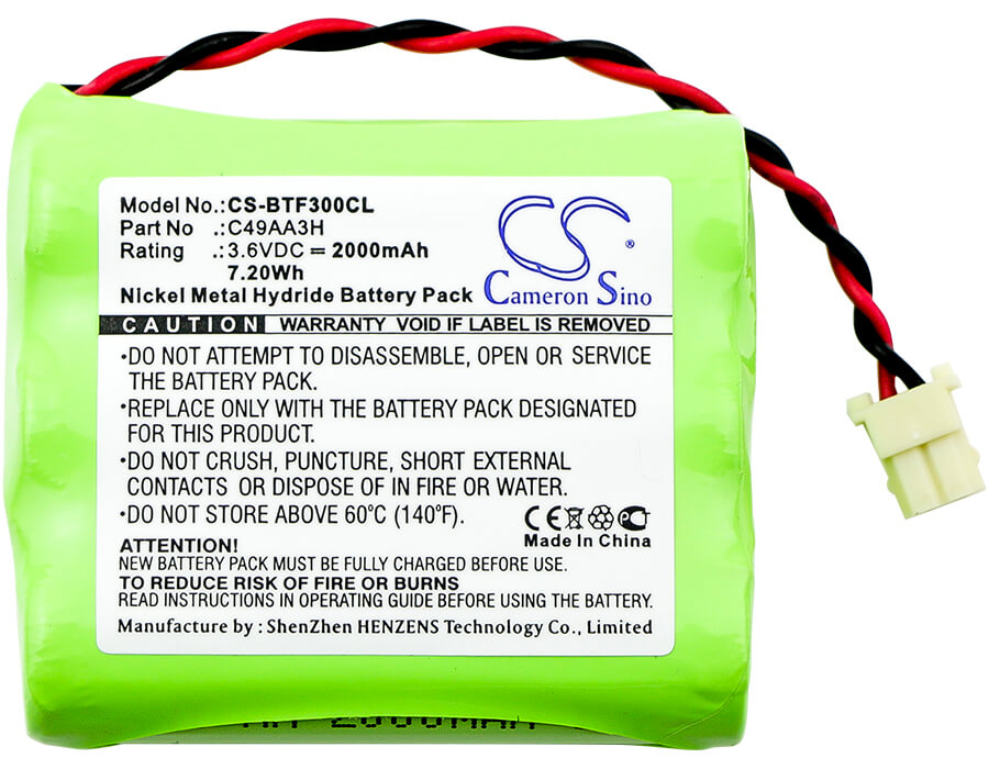 3.6V, 2000mAh, Ni-MH Battery fits Bt, Freelance 1, Freelance 2, 7.2Wh