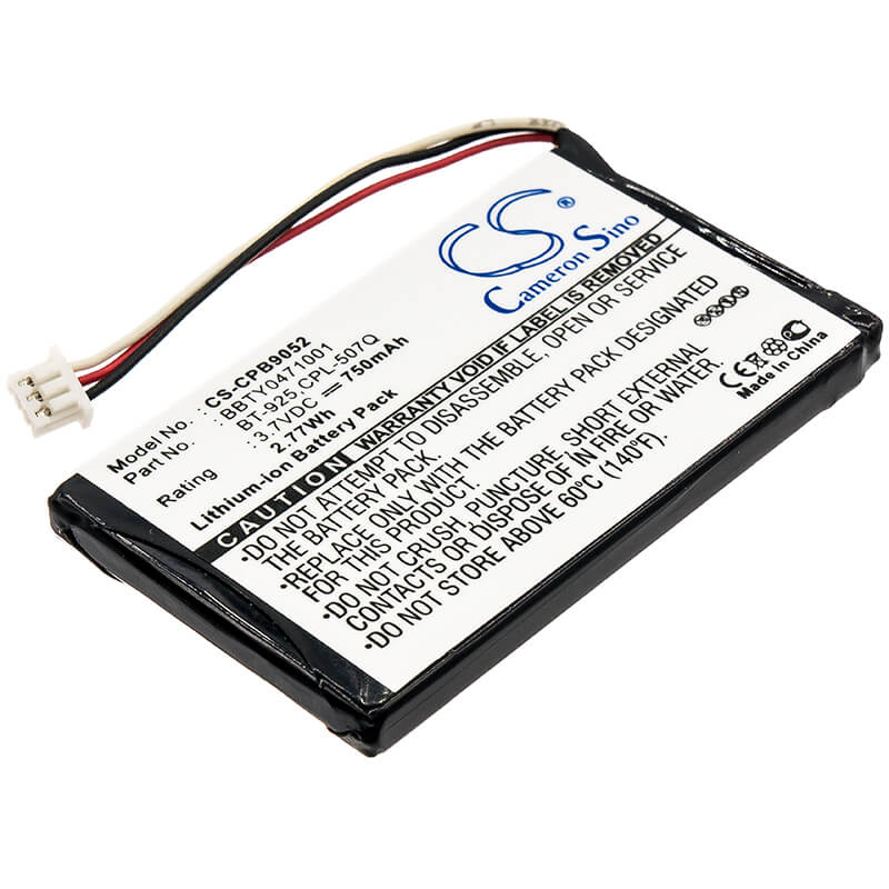 3.7V, 750mAh, Li-ion Battery fits Uniden, Tru-c46, Tru-c56, 2.775Wh