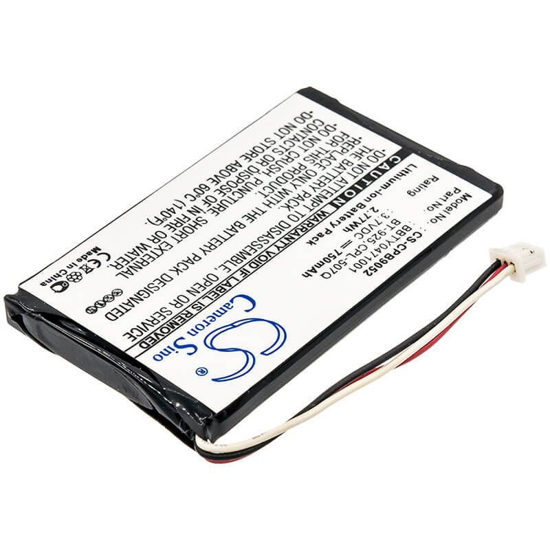 3.7V, 750mAh, Li-ion Battery fits Uniden, Tru-c46, Tru-c56, 2.775Wh
