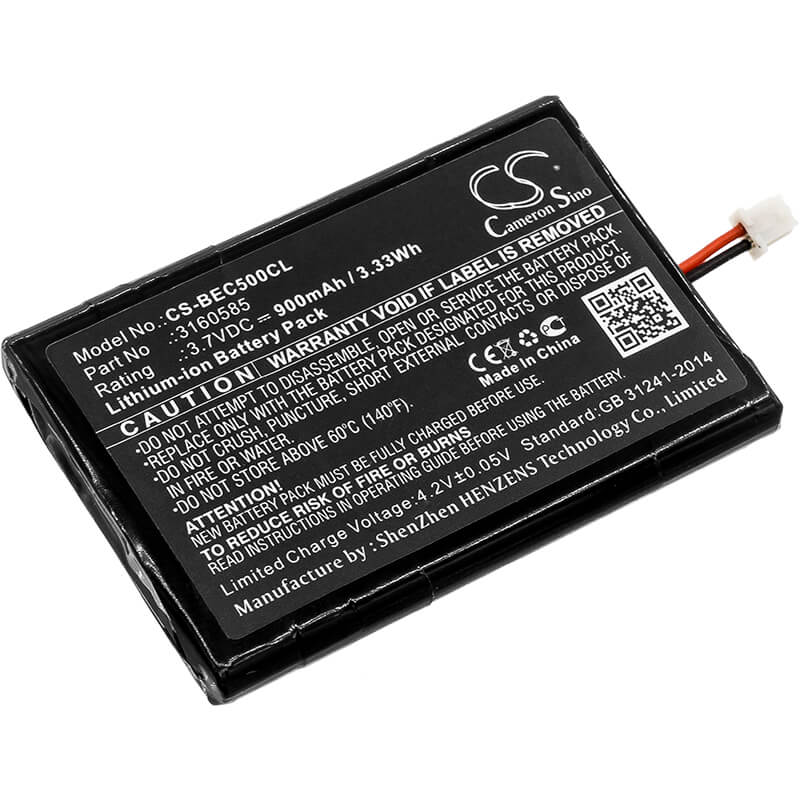 3.7V, 900mAh, Li-ion Battery fits Bang & Olufsen, Beocom 5, 3.33Wh
