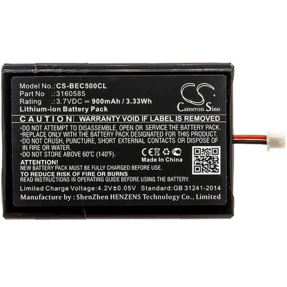 3.7V, 900mAh, Li-ion Battery fits Bang & Olufsen, Beocom 5, 3.33Wh