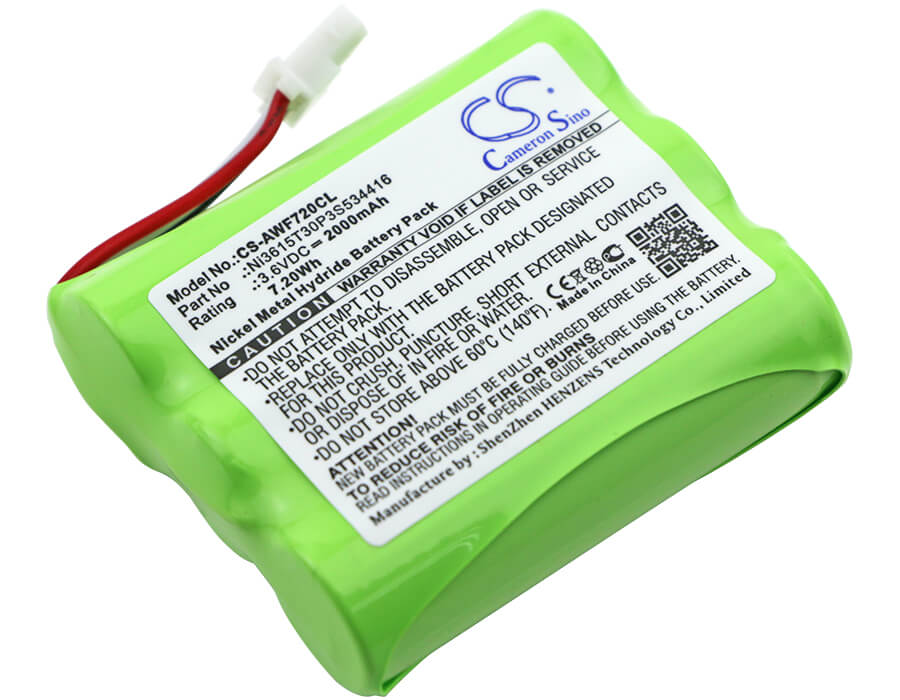 3.6V, 2000mAh, Ni-MH Battery fits At&t, Wf720, 7.2Wh