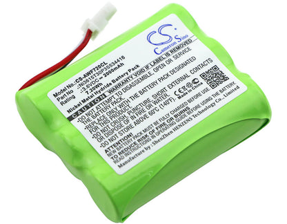 3.6V, 2000mAh, Ni-MH Battery fits At&t, Wf720, 7.2Wh