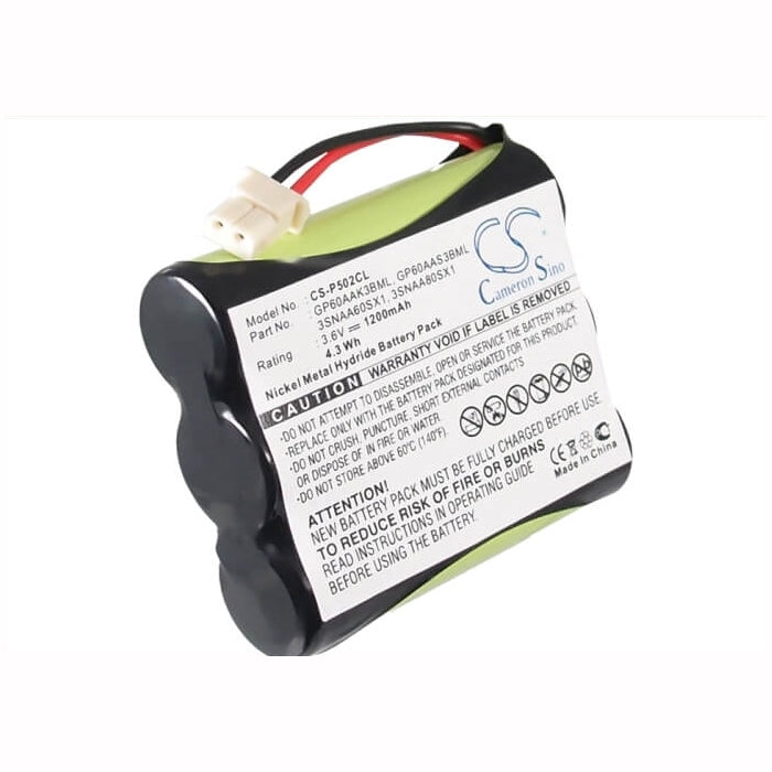 3.6V, 1200mAh, Ni-MH Battery fits Clarity, C440, 4.32Wh