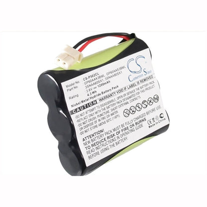 3.6V, 1200mAh, Ni-MH Battery fits Memorex, Mph2410, Mph2430, 4.32Wh