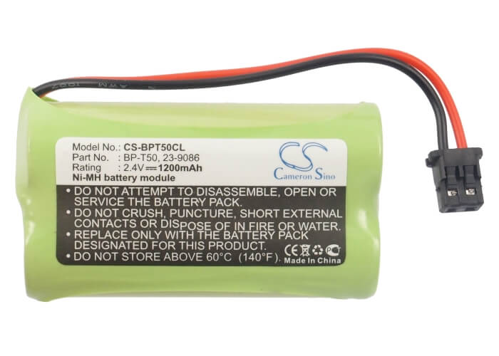 2.4V, 1200mAh, Ni-MH Battery fits Sony, Spp-n1000, Spp-n1001, 2.88Wh