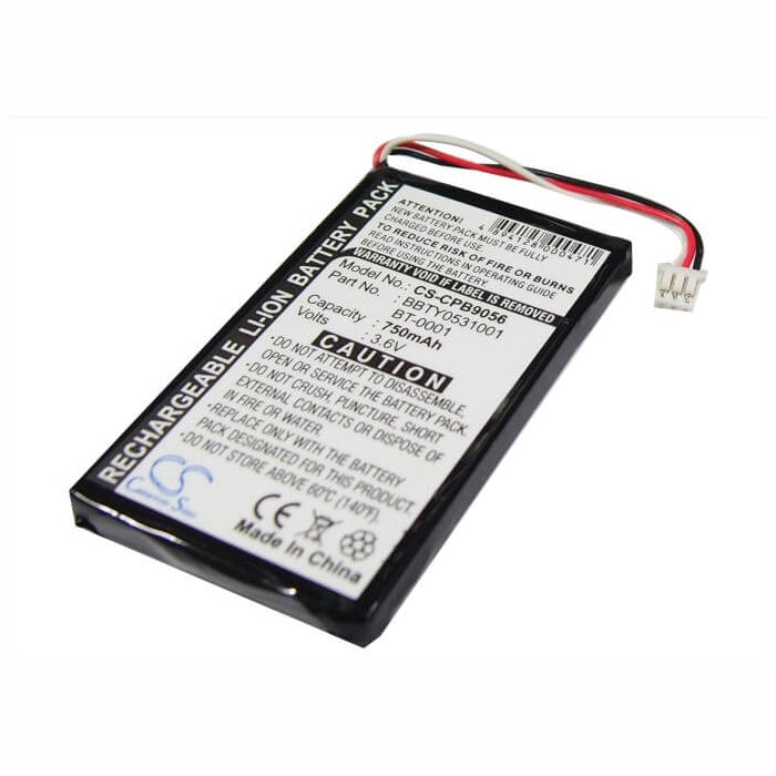 3.7V, 750mAh, Li-ion Battery fits Uniden, Dcx770, Dmx776, 2.775Wh