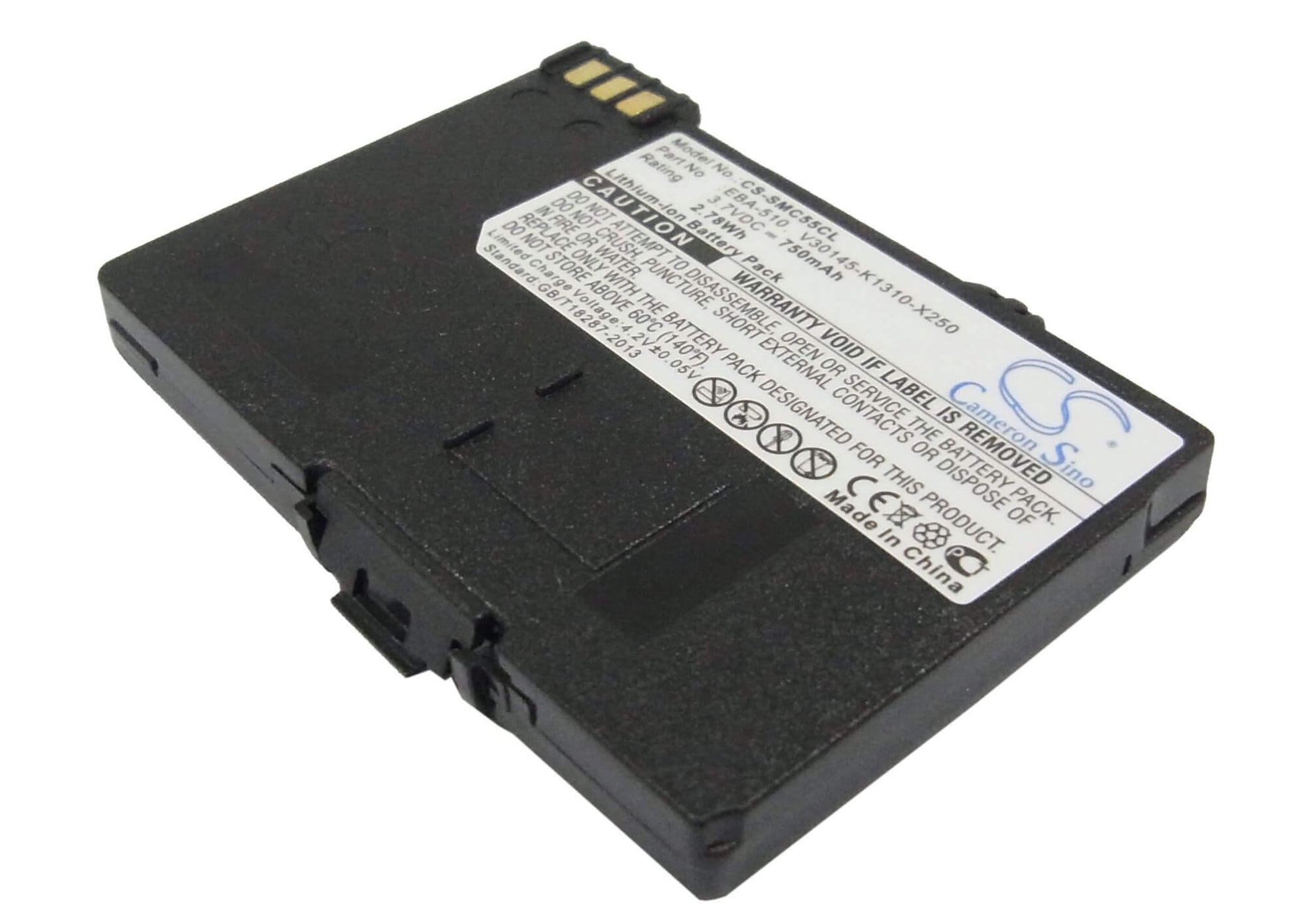 3.7V, 750mAh, Li-ion Battery fits Siemens, Gigaset 4015, Gigaset 4015 Micro, 2.775Wh