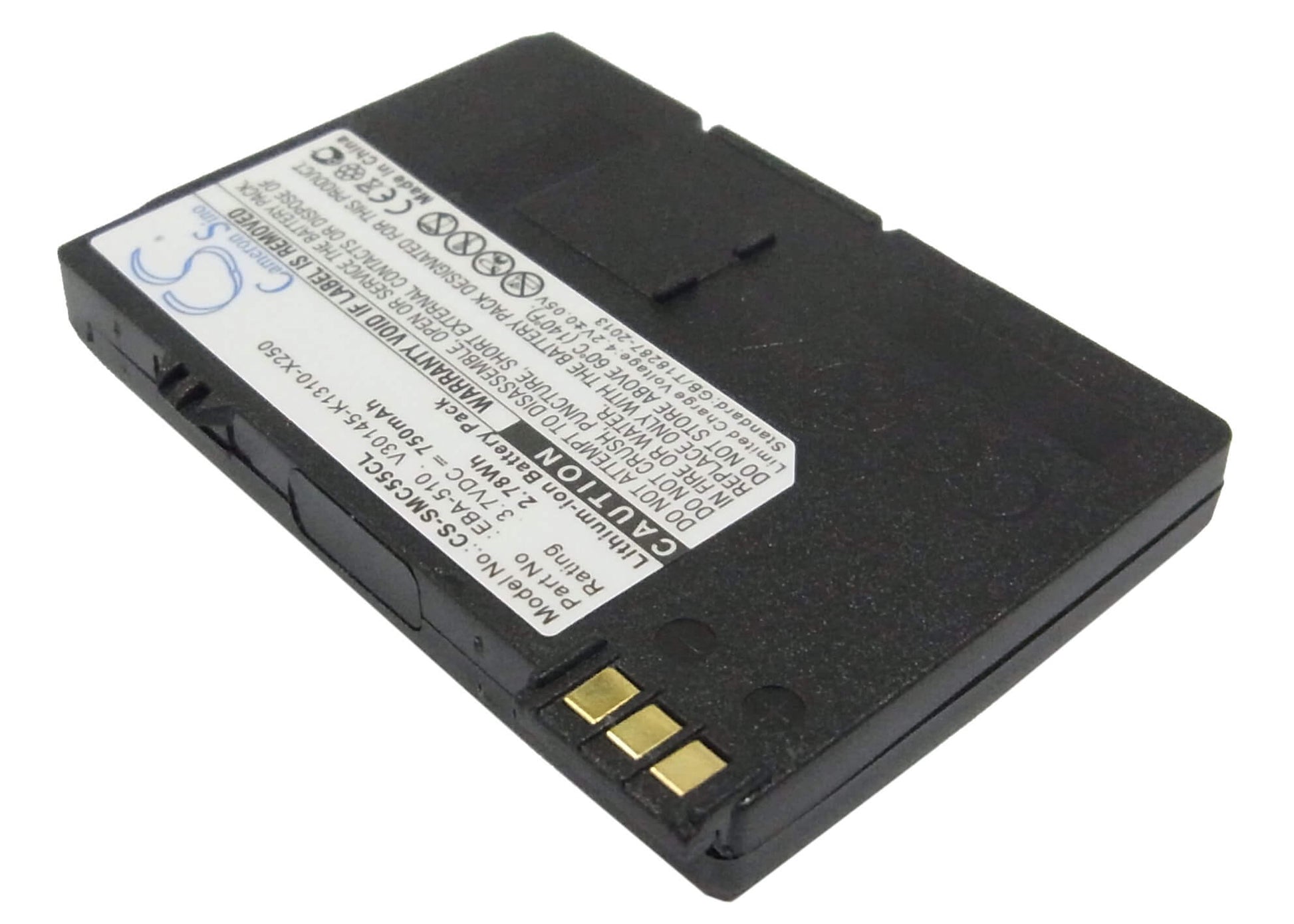 3.7V, 750mAh, Li-ion Battery fits Telekom, Octophon Sl3 Professional, T-sinus 701a, 2.775Wh