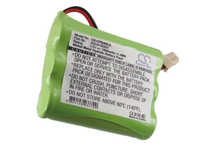3.6V, 1500mAh, Ni-MH Battery fits Southwestern Bell, Ff-1187, Ff-1188, 5.4Wh