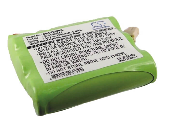 3.6V, 1500mAh, Ni-MH Battery fits Casio, Bat-1000-a, 5.4Wh