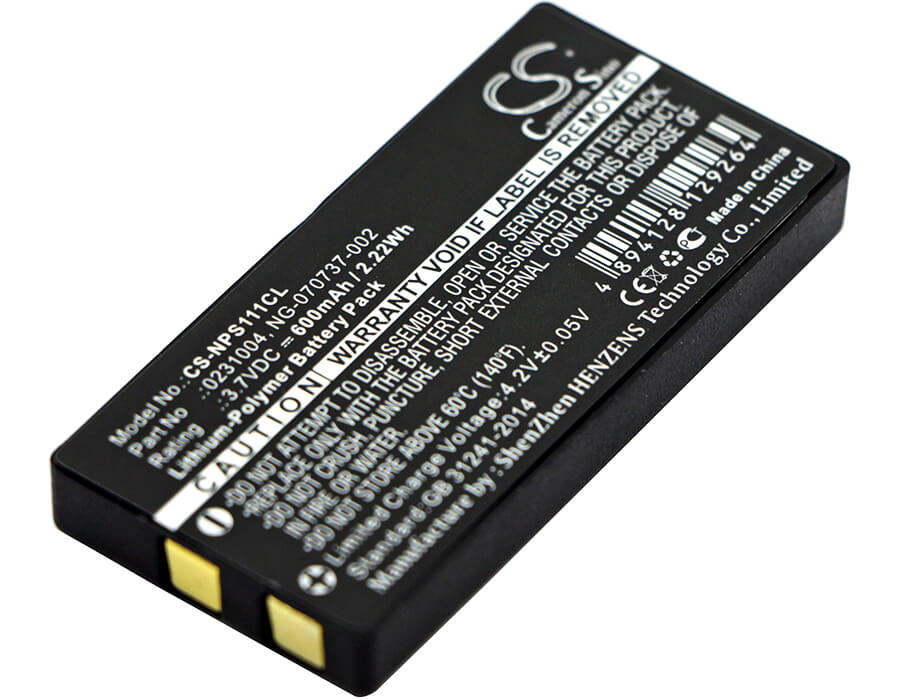 3.7V, 600mAh, Li-Polymer Battery fits Nec, Dterm, Ps111, 2.22Wh