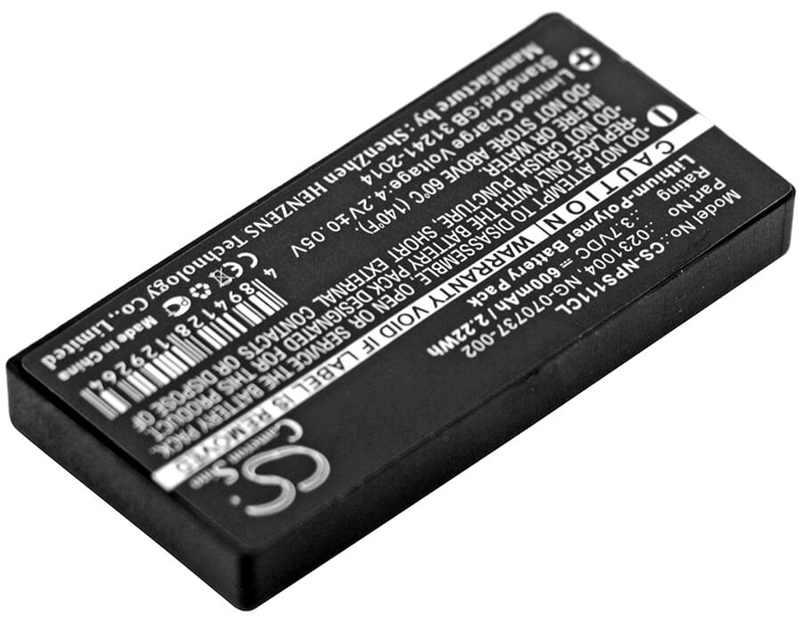 3.7V, 600mAh, Li-Polymer Battery fits Nec, Dterm, Ps111, 2.22Wh