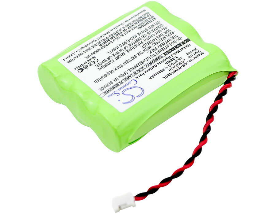 3.6V, 2000mAh, Ni-MH Battery fits Bt, Airway, 7.2Wh