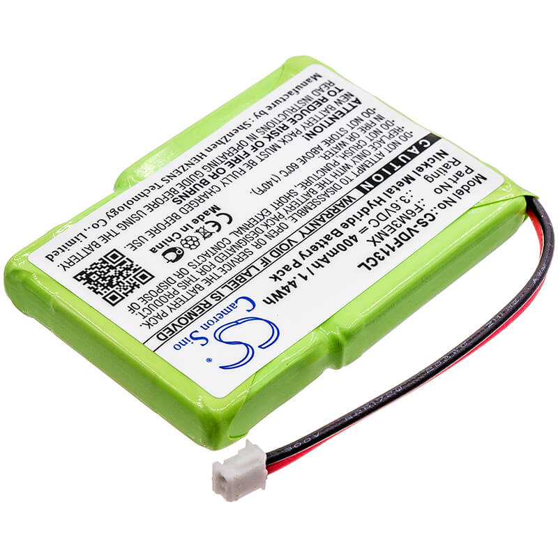 3.6V, 400mAh, Ni-MH Battery fits Vodafone, Phonefax 2395, Wp-1130, 1.44Wh