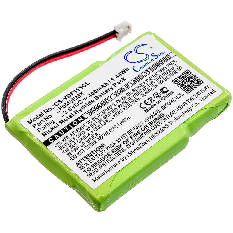 3.6V, 400mAh, Ni-MH Battery fits Agfeo, Dect 20, 1.44Wh