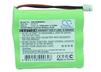 3.6V, 1200mAh, Ni-MH Battery fits Siemens, 240, 242, 4.32Wh