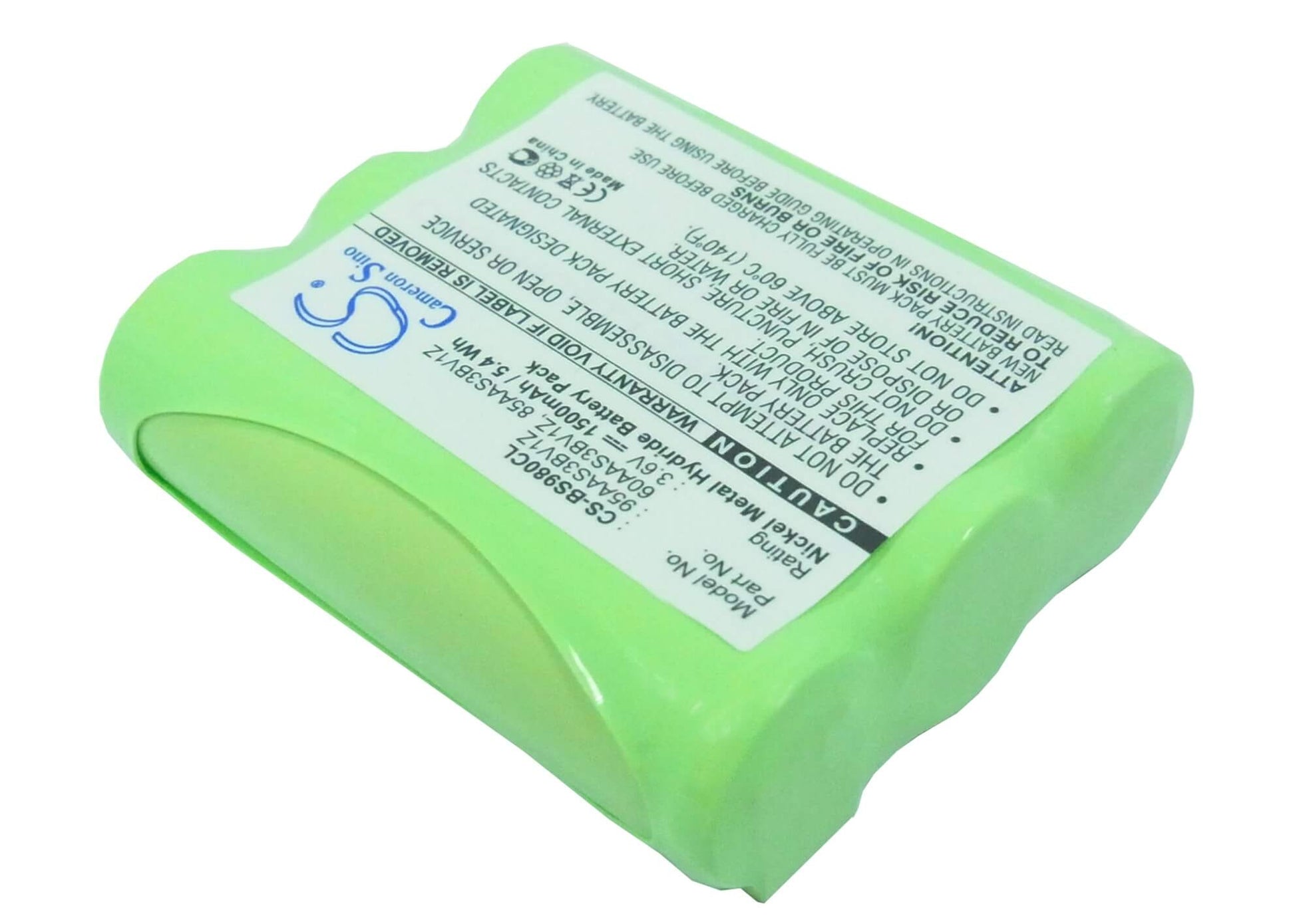 3.6V, 1500mAh, Ni-MH Battery fits Verizon, E9010, 5.4Wh