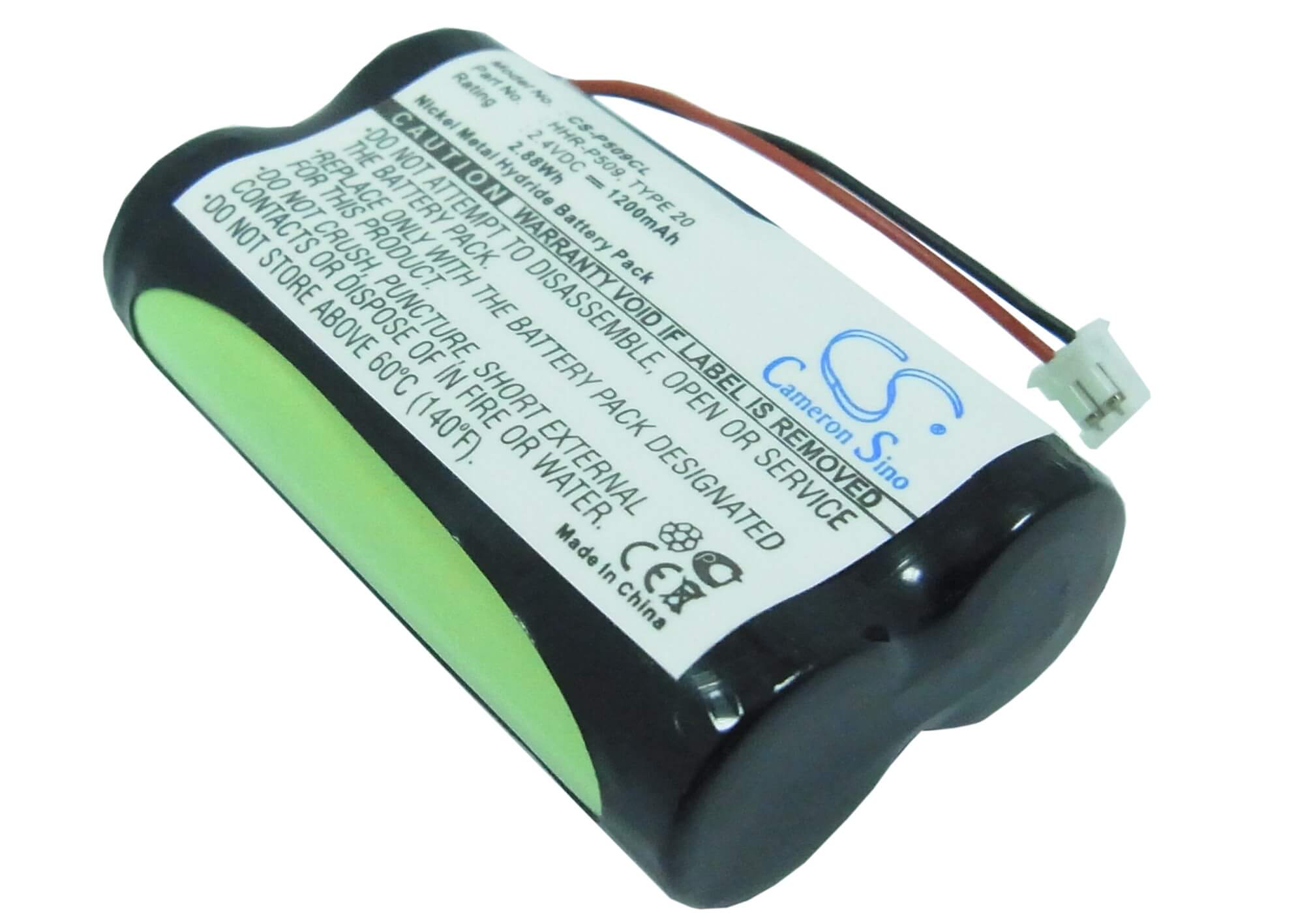 2.4V, 1200mAh, Ni-MH Battery fits Uniden, Ehd1200gb, Ep-200, 2.88Wh
