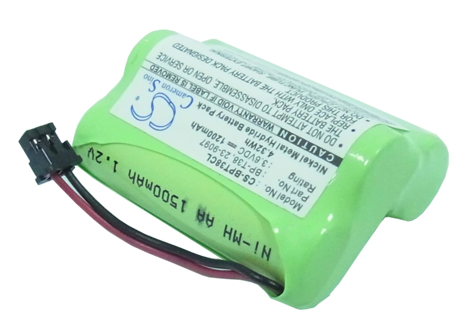 3.6V, 1200mAh, Ni-MH Battery fits Radio Shack, 23-9097, 43-8031, 4.32Wh