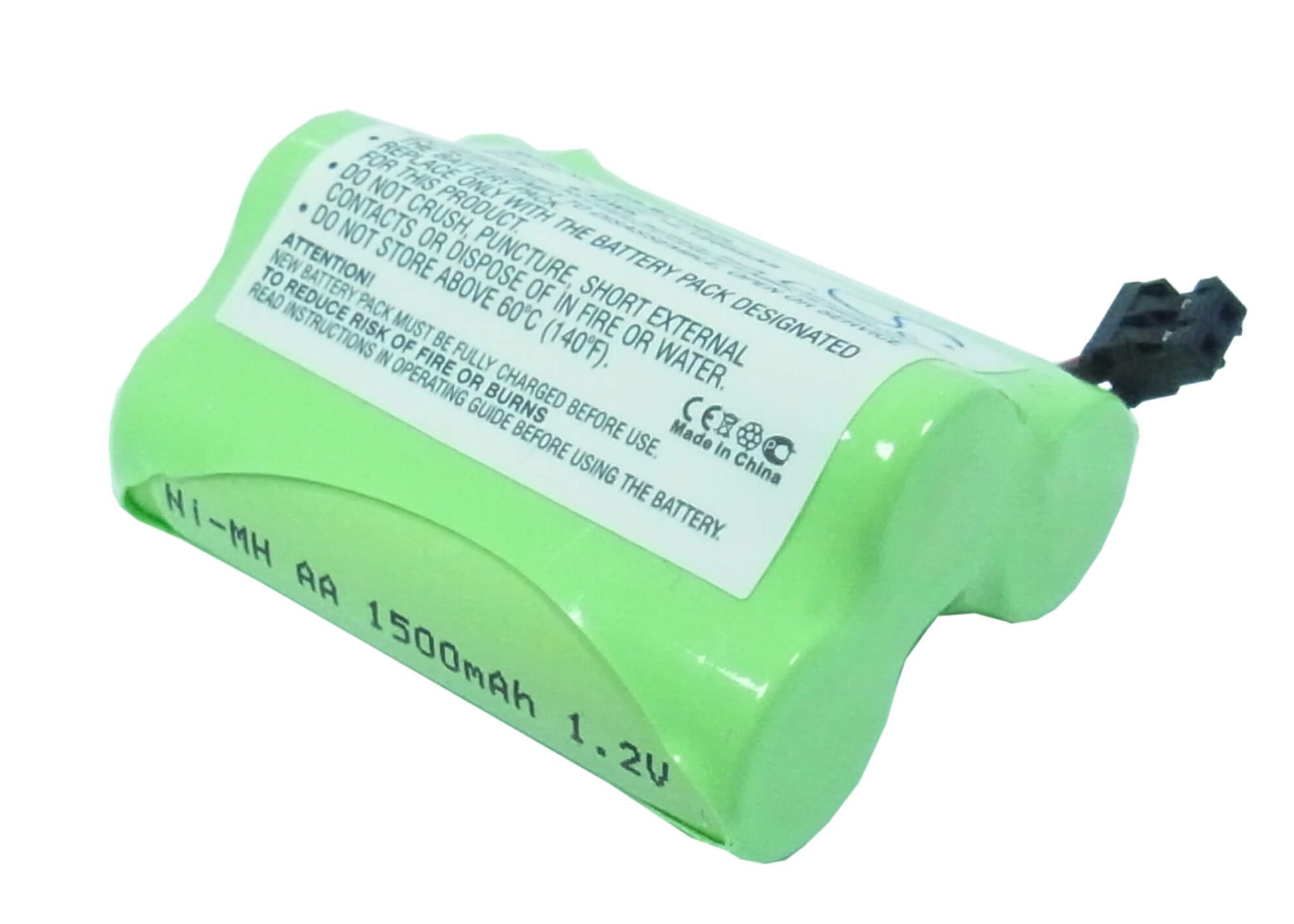 3.6V, 1200mAh, Ni-MH Battery fits Radio Shack, 23-9097, 43-8031, 4.32Wh