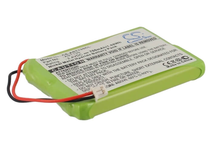 2.4V, 700mAh, Ni-MH Battery fits Ascom, Ascotel Office 135, Ascotel Office 135pro, 1.68Wh