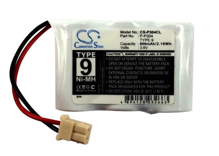 3.6V, 600mAh, Ni-MH Battery fits Bell South, 2673, 2676, 2.16Wh