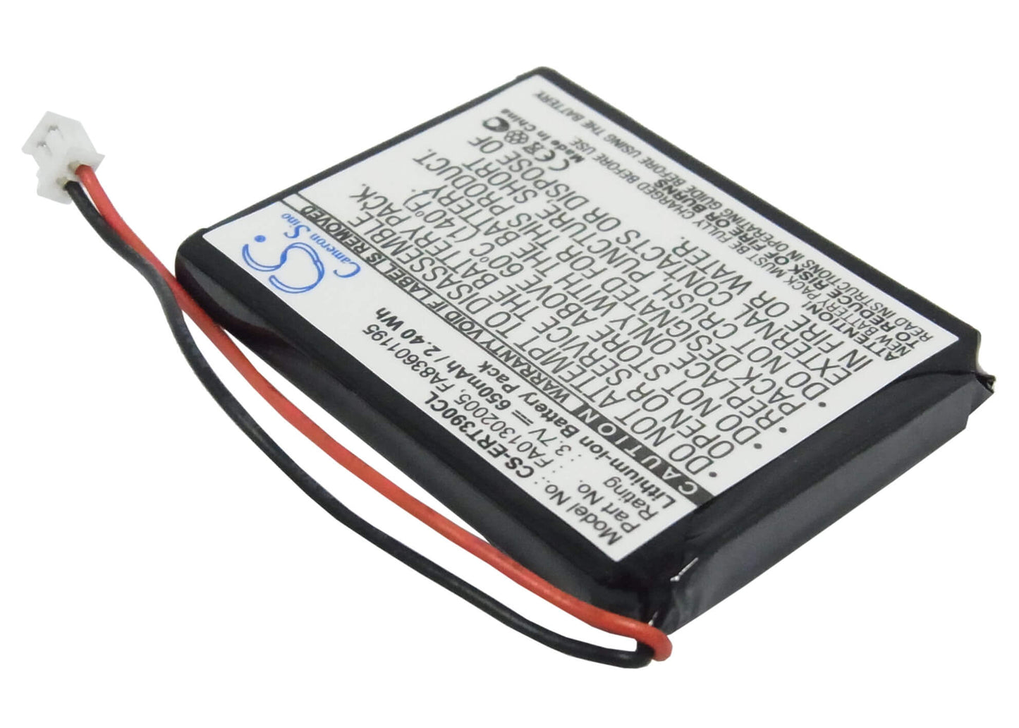 3.7V, 650mAh, Li-ion Battery fits Ericsson, Dt390, 2.405Wh