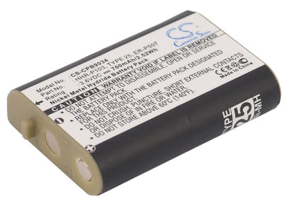 3.6V, 700mAh, Ni-MH Battery fits Panasonic, Kx-ga271w, Kxtd7680, 2.52Wh