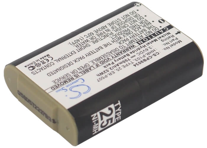 3.6V, 700mAh, Ni-MH Battery fits Ge, 86413, Tl-2613, 2.52Wh