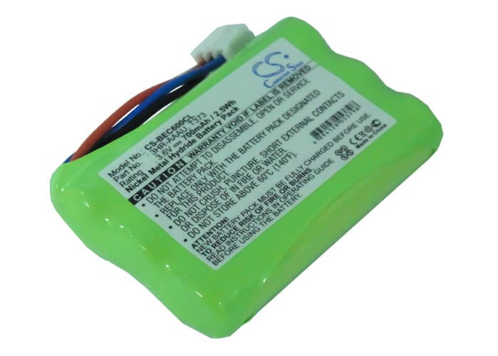 3.6V, 700mAh, Ni-MH Battery fits Bang & Olufsen, Beocom 1, Beocom 6000, 2.52Wh