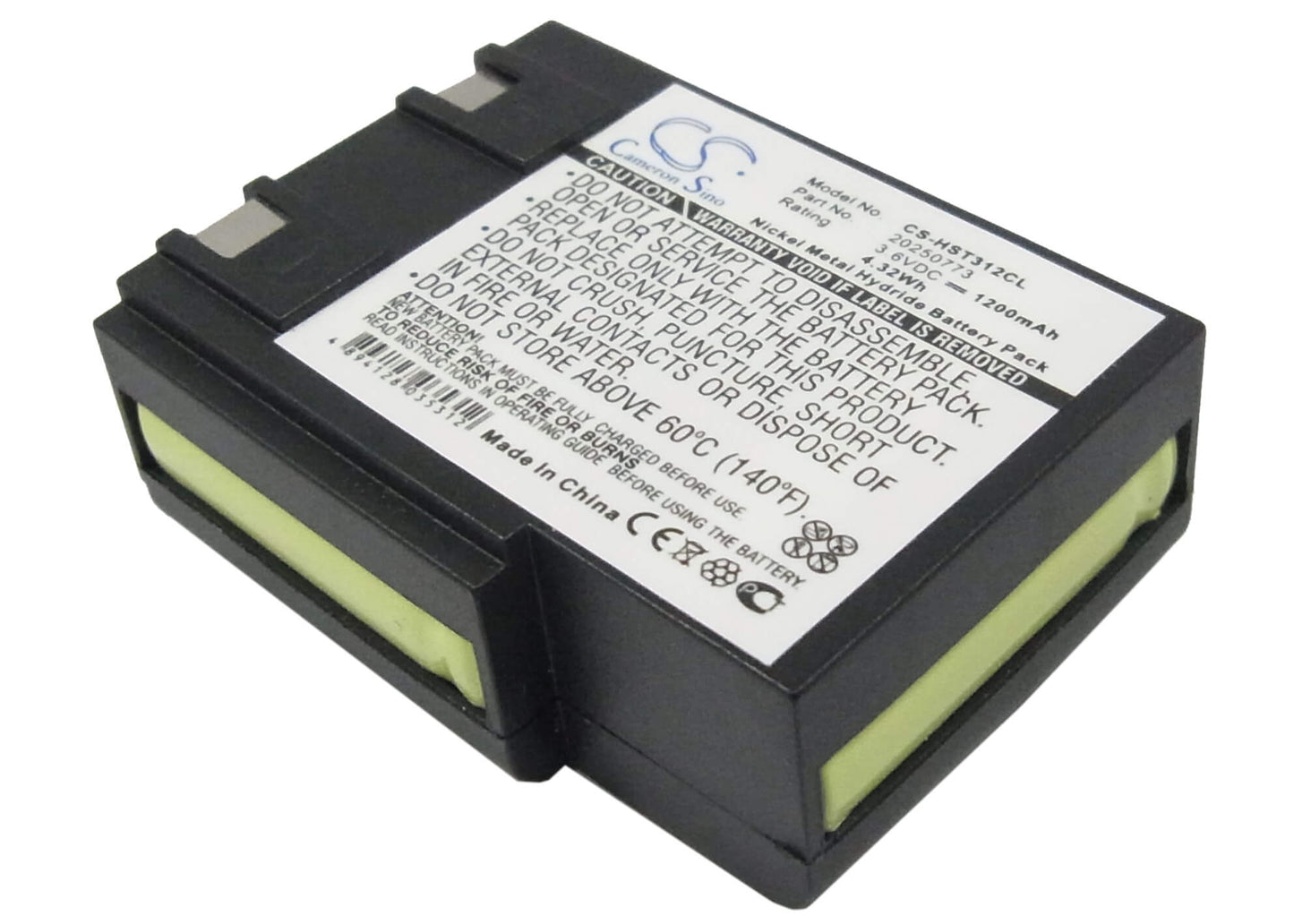 3.6V, 1200mAh, Ni-MH Battery fits Telekom, Sinus 33, Sinus 52, 4.32Wh