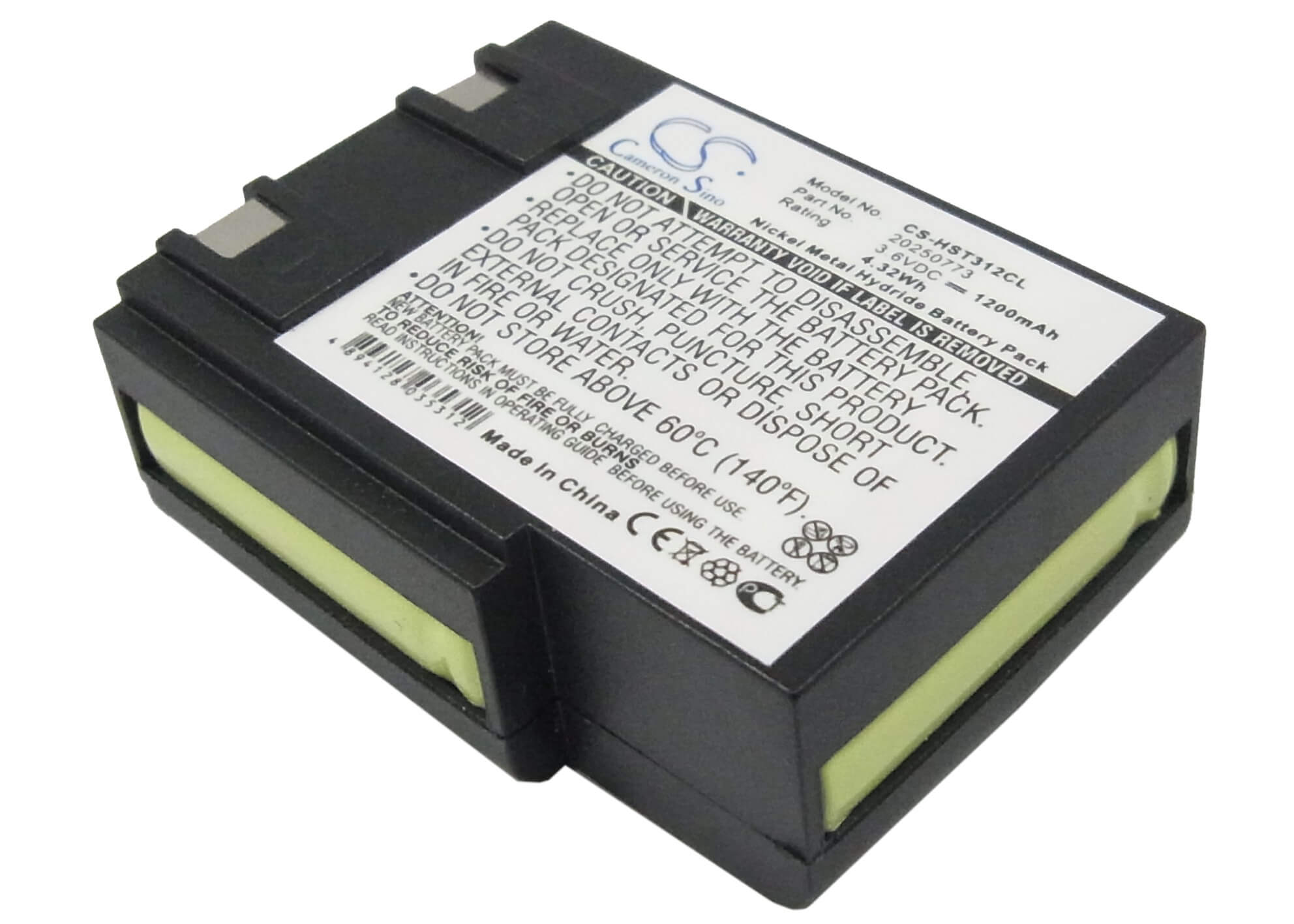 3.6V, 1200mAh, Ni-MH Battery fits Hagenuk, St9000px, T312, 4.32Wh
