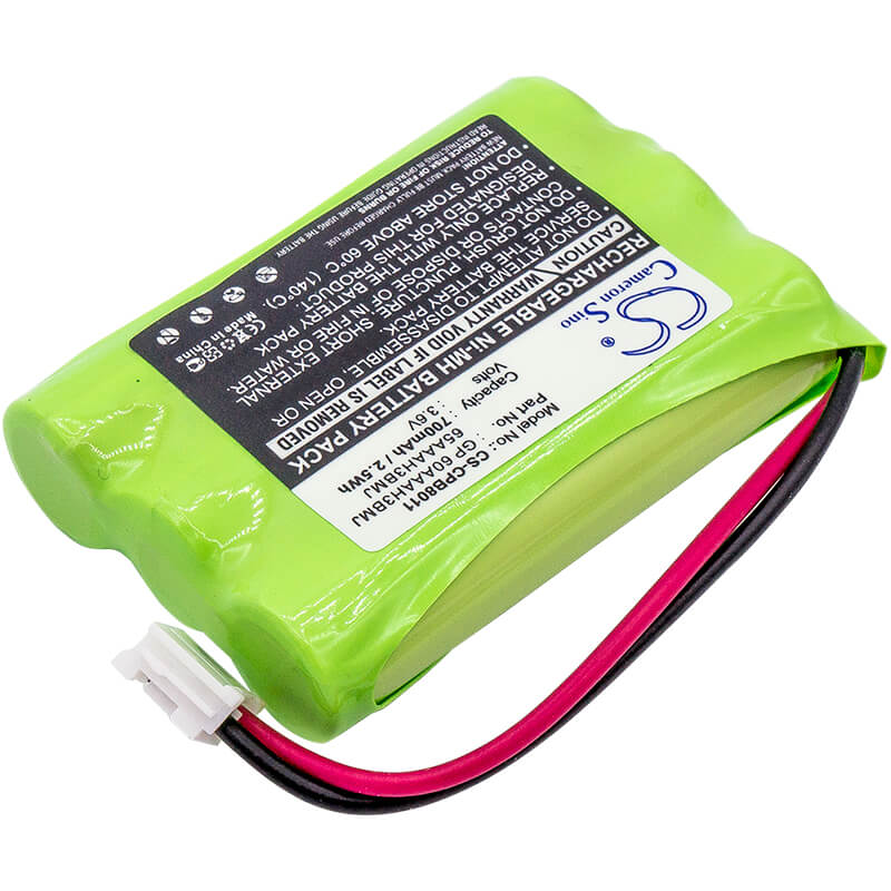 3.6V, 700mAh, Ni-MH Battery fits Casio, 2500, 2600, 2.52Wh