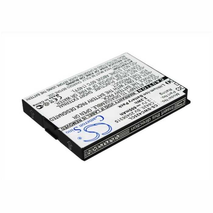 3.7V, 600mAh, Li-ion Battery fits Swissvoice, Esense, Esense Coloe E, 2.22Wh