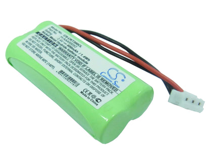 2.4V, 600mAh, Ni-MH Battery fits Gp, 60aaah2bmx, T356, 1.44Wh