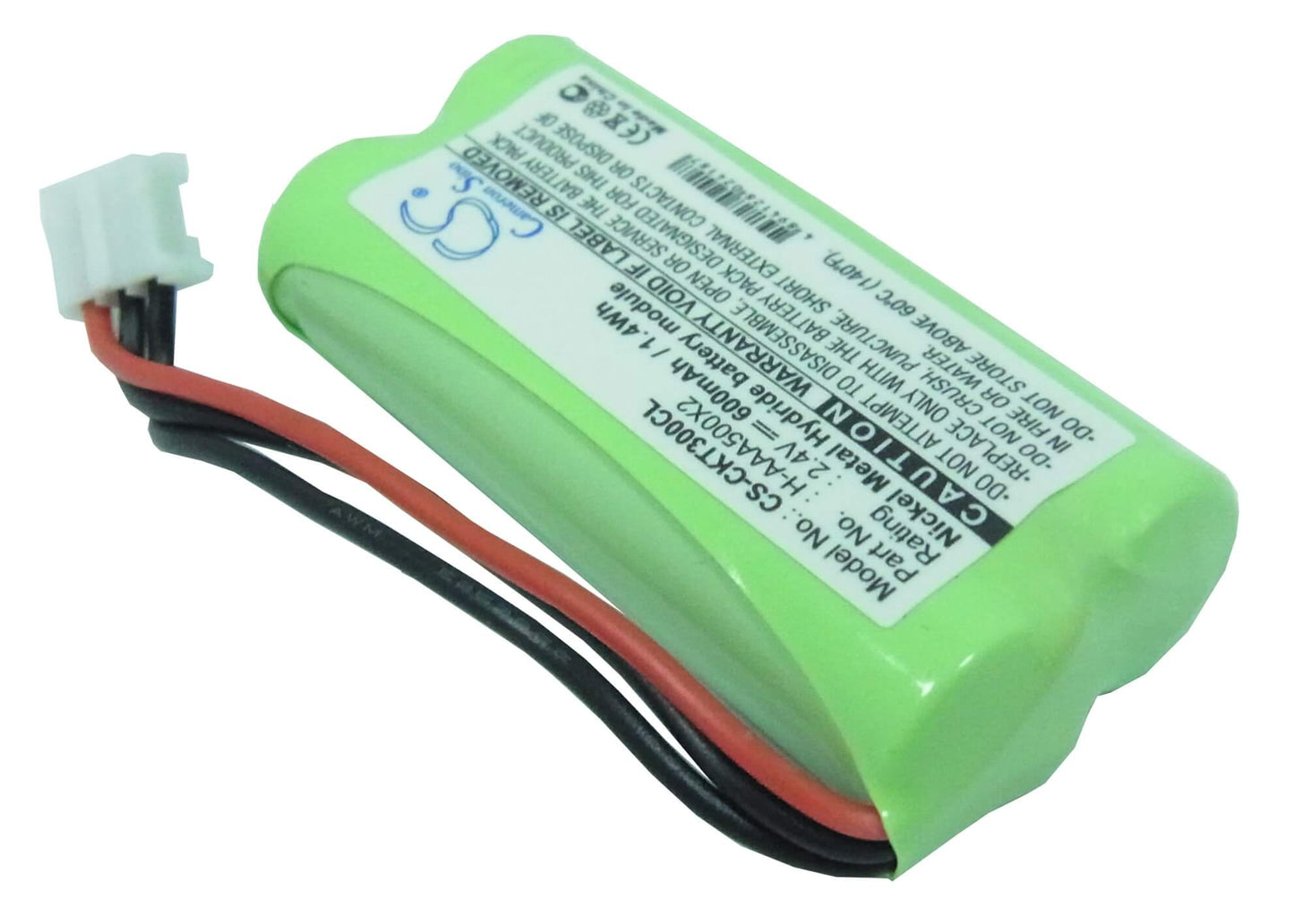 2.4V, 600mAh, Ni-MH Battery fits Philips, Aleor 300, Kala 300, 1.44Wh